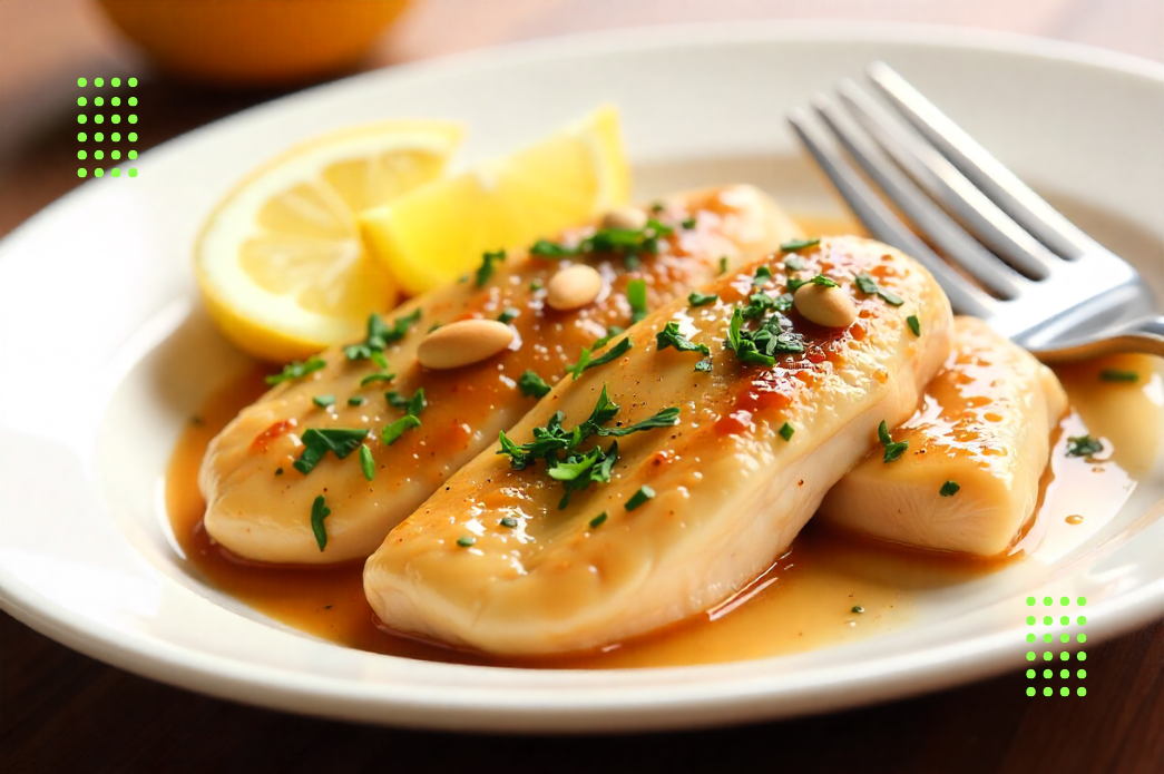 Filé de frango com molho de mel na airfryer