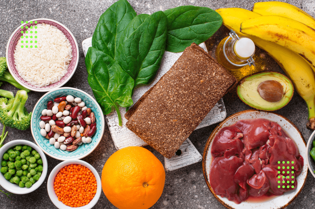 Dieta antianemica: ferro, B12 e ácido fólico