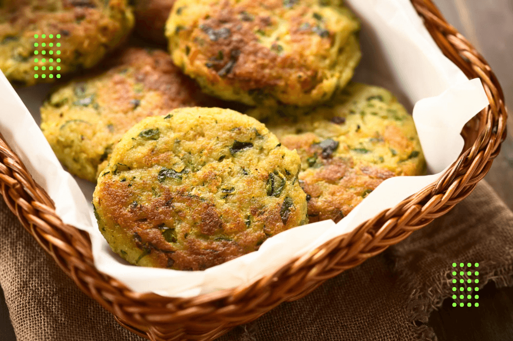 Receita: Bolinho salgado de lentilha com cenoura