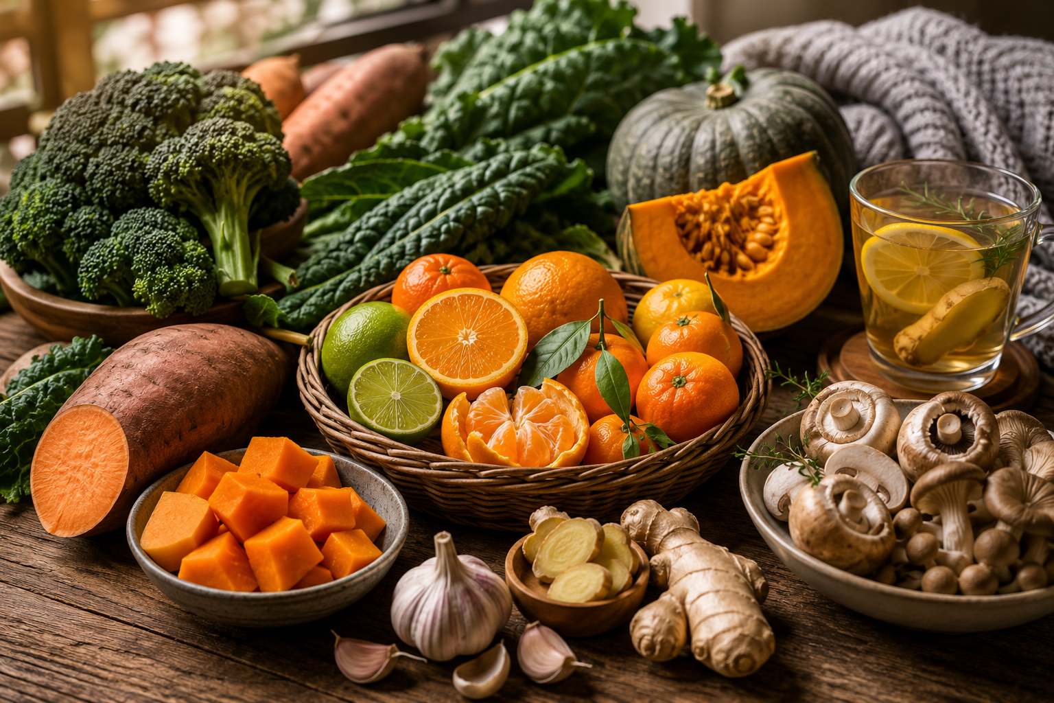 10 alimentos da estação para fortalecer a imunidade durante o inverno